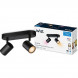 Світильник точковий накладний розумний WiZ Imageo Spots 2х5W 2200-6500K RGB Wi-Fi Black (929002659101)