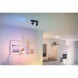 Світильник точковий накладний розумний WiZ Imageo Spots 2х5W 2200-6500K RGB Wi-Fi Black (929002659101)
