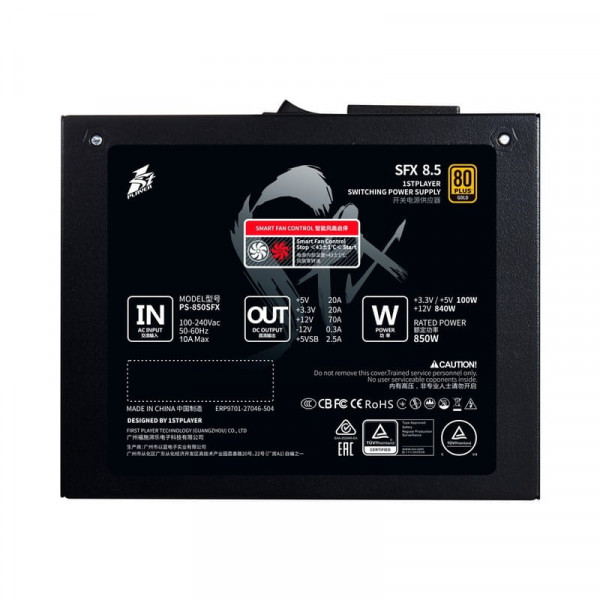 Блок живлення 1stPlayer PS-850SFX 850W (SFX-GLD-850-BK-EU)