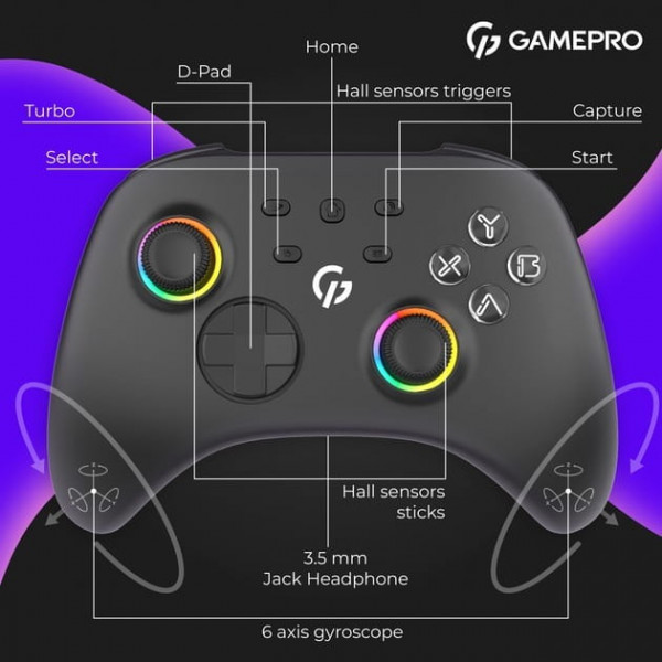 Геймпад GamePro GPX13B Black