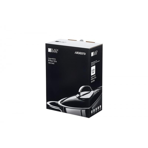 Каструля Ardesto Black Mars 18 см 2.3 л (AR0723S)