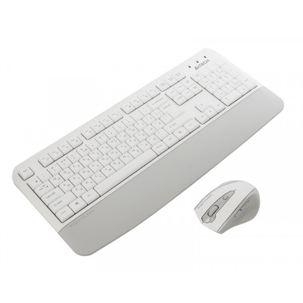 Комплект (клавіатура, миша) бездротовий A4Tech Fstyler FG2500S Plus White