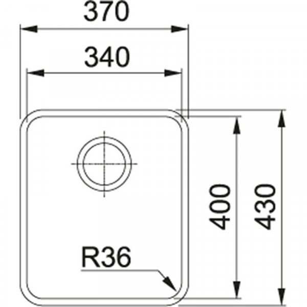 Кухонна мийка Franke Aton ANX 110-34 Нерж. (122.0204.647)