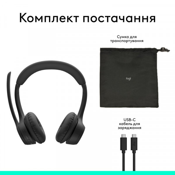 Bluetooth-гарнітура Logitech Zone 305 MS Black (981-001458)