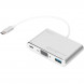 Концентратор USB Type-C Digitus Silver (DA-70839) USB 3.0, VGA, USB-C