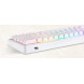 Клавіатура бездротова Motospeed SK66 Gateron Red Hot Swap White (mtsk66wmr)