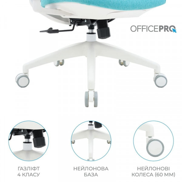 Крісло офісне Officepro Balance OC550-W-DG-BL White/Dark Gray/Blue