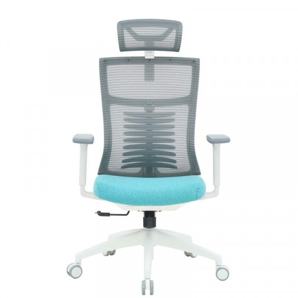 Крісло офісне Officepro Balance OC550-W-DG-BL White/Dark Gray/Blue