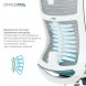 Крісло офісне Officepro Balance OC550-W-DG-BL White/Dark Gray/Blue