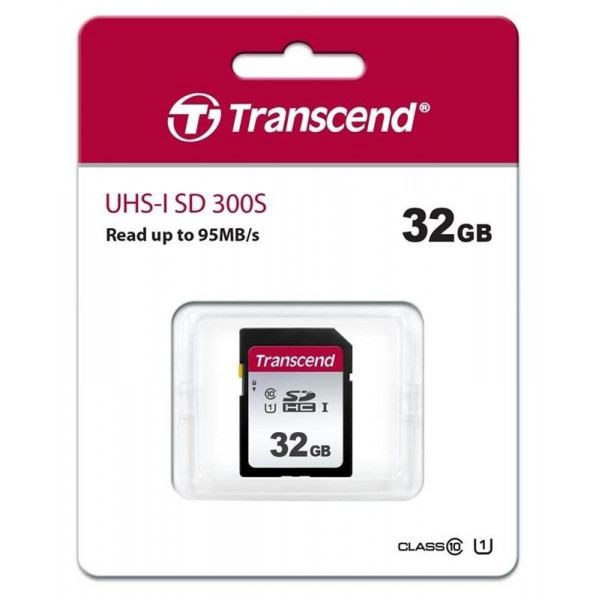 Карта пам`яті SDHC 32GB UHS-I Class 10 Transcend 300S (TS32GSDC300S)