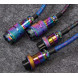 Кабель для клавіатури Keychron Premium Coiled Aviator Cable-Angled Purpule (CAB3_KEYCHRON)