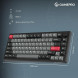 Клавіатура бездротова GamePro Asgard Yord Keychron Super Red Switch Black (MK266BK)