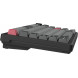 Клавіатура бездротова GamePro Asgard Yord Keychron Super Red Switch Black (MK266BK)