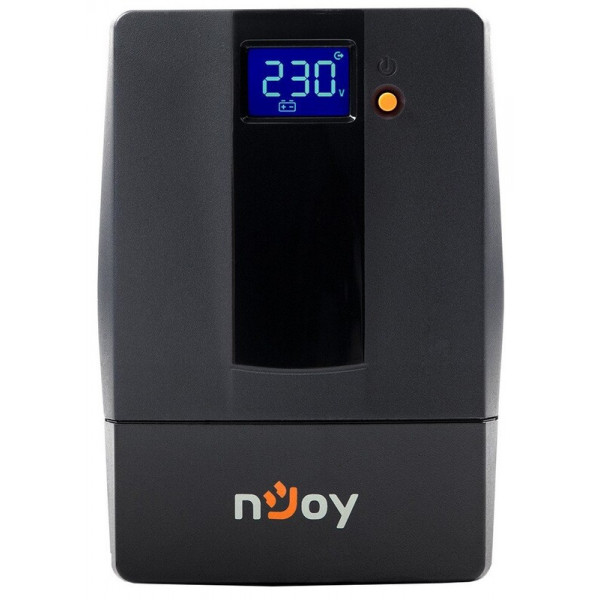 Джерело безперебійного живлення NJOY Horus Plus 600 (PWUP-LI060H1-AZ01B) Lin.int., AVR, 2 x евро, USB, LCD, пластик