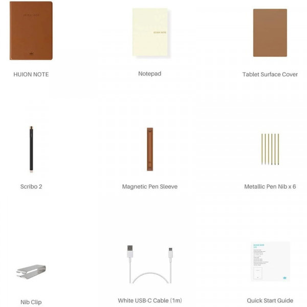 Блокнот Huion Note X10 Brown