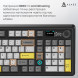Клавіатура бездротова Ajazz AK980 V2 Maillard Switch Black (AK980-V2-M-BGY)