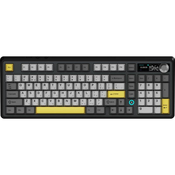 Клавіатура бездротова Ajazz AK980 V2 Maillard Switch Black (AK980-V2-M-BGY)