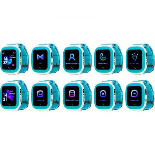Дитячий смарт-годинник AmiGo GO004 Splashproof Camera+LED Blue