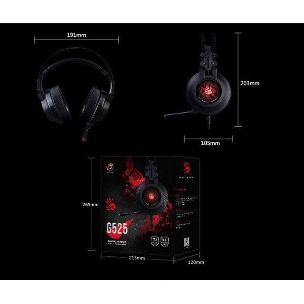 Гарнітура Bloody G525 Black