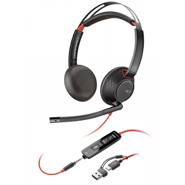 Гарнітура Poly BlackWire 5220 Black (8X231AA)