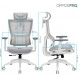 Крісло офісне Officepro Elegant OC660-W-LG-LG White/Light Gray