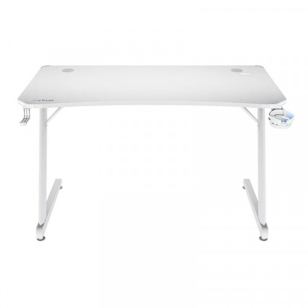 Геймерський стіл Trust GXT 709W Luminus RGB White (25328)