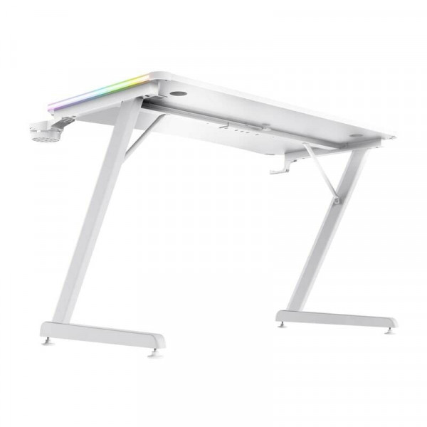 Геймерський стіл Trust GXT 709W Luminus RGB White (25328)