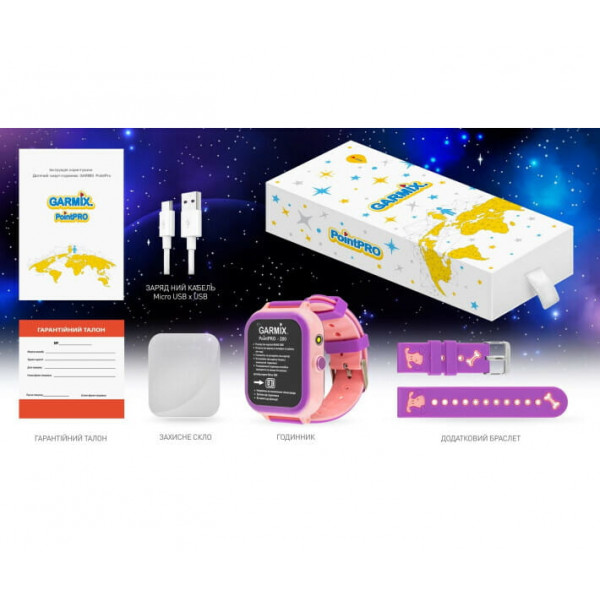 Дитячий смарт-годинник Garmix PointPRO-200 4G/GPS/WiFi Pink