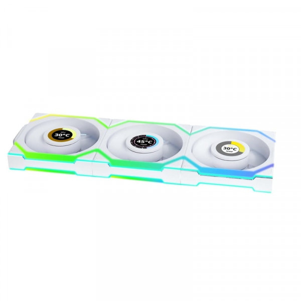 Вентилятор Lian Li Uni Fan SL Wireless LCD 120-3 Reverse White (G99.12RSLLCD1W3W.00)