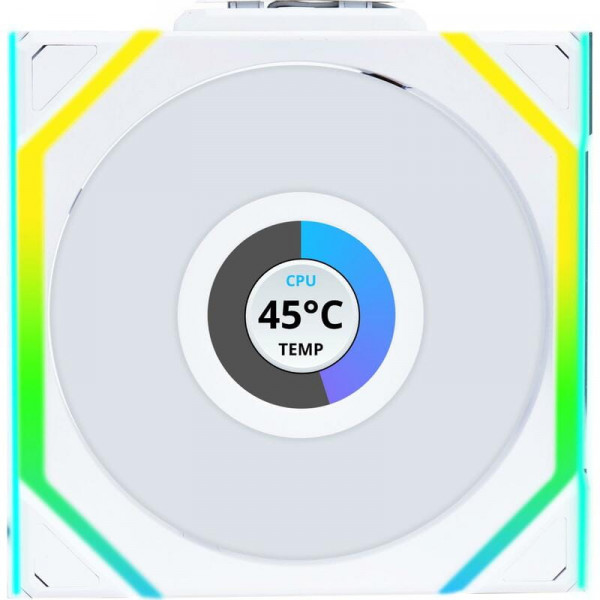 Вентилятор Lian Li Uni Fan SL Wireless LCD 120-3 Reverse White (G99.12RSLLCD1W3W.00)