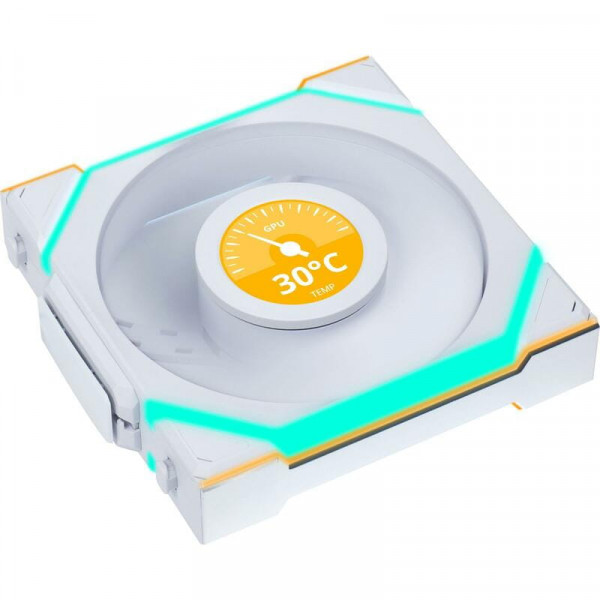 Вентилятор Lian Li Uni Fan SL Wireless LCD 120-3 Reverse White (G99.12RSLLCD1W3W.00)