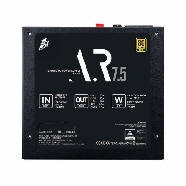Блок живлення 1stPlayer PS-750AR 750W (AR-GLD-750-BK-EU)