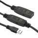 Активний подовжувач PowerPlant USB 3.0 AM - AF, 10 м (CA912858)