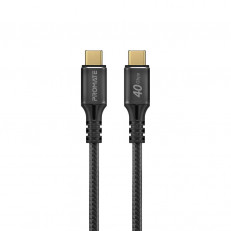 Кабель Promate PowerBolt240 USB Type-C - USB Type-C (M/M), 5 A, 240 W, 1 м, Black